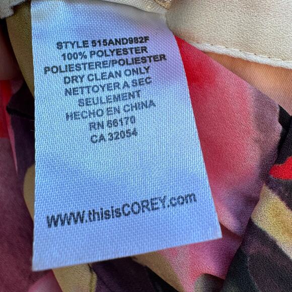 Corey Lynn Calter Dress Daybreak Watercolor 10 Anthropologie Floral Art to Wear - Picture 8 of 8